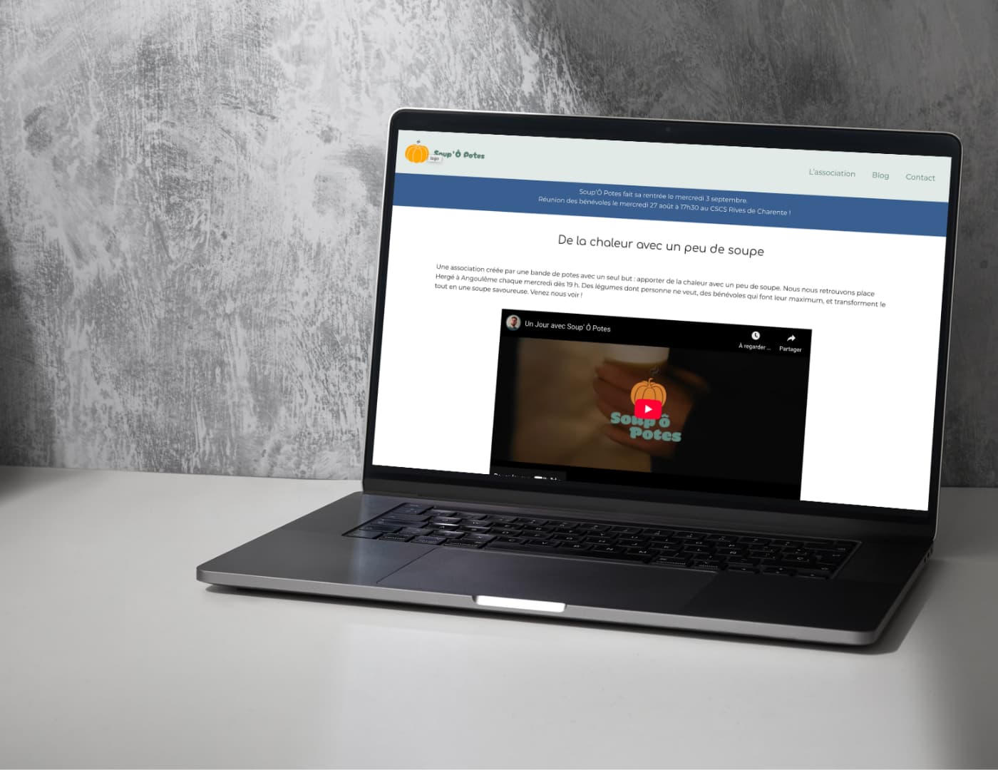 Site association Soupopotes - refonte moderne et accessible
